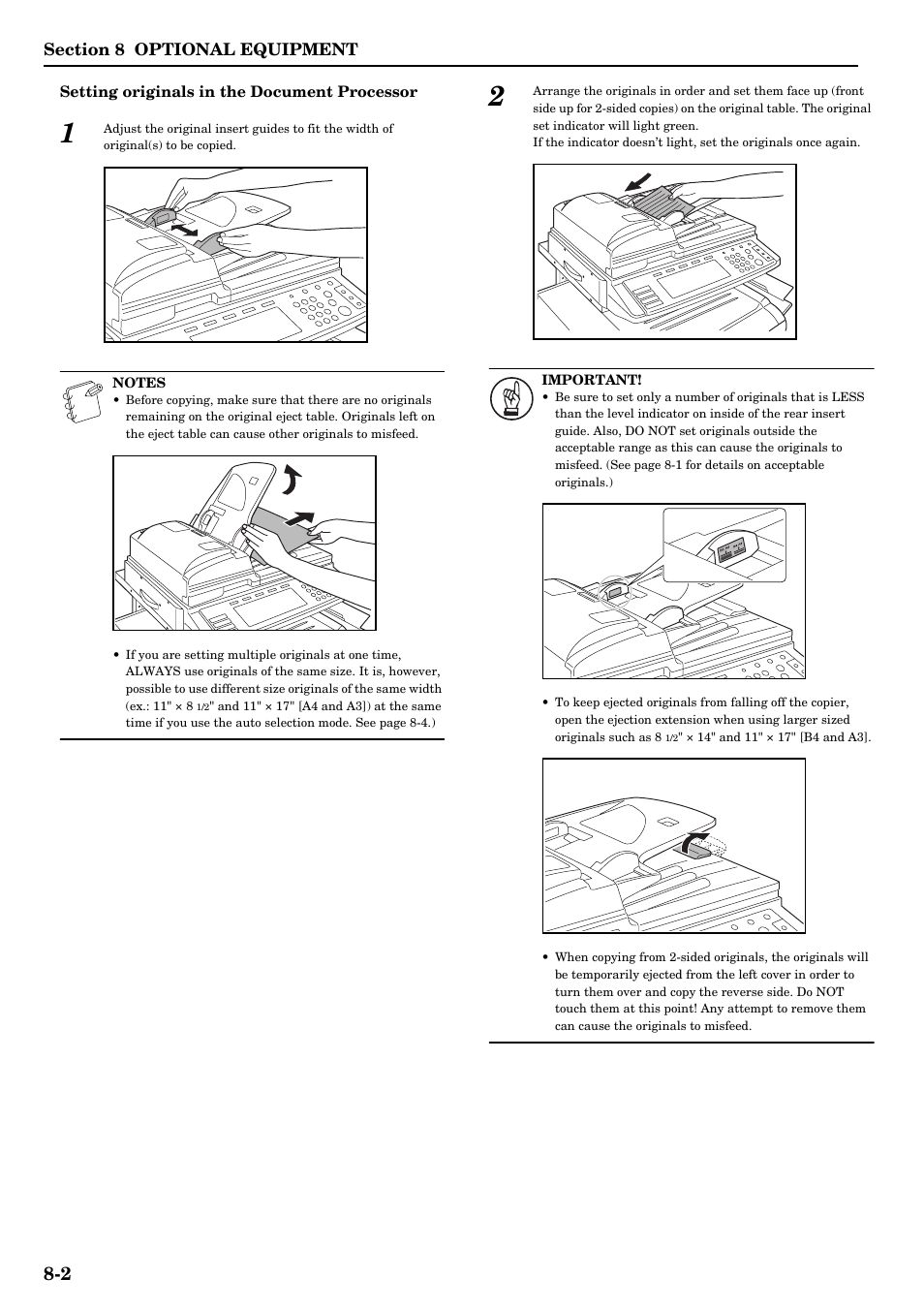 Setting originals in the document processor | TA Triumph-Adler DCC 2526 User Manual | Page 256 / 311
