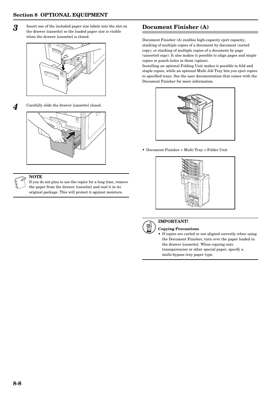 Document finisher (a), Document finisher (a) -8 | TA Triumph-Adler DCC 2526 User Manual | Page 262 / 311