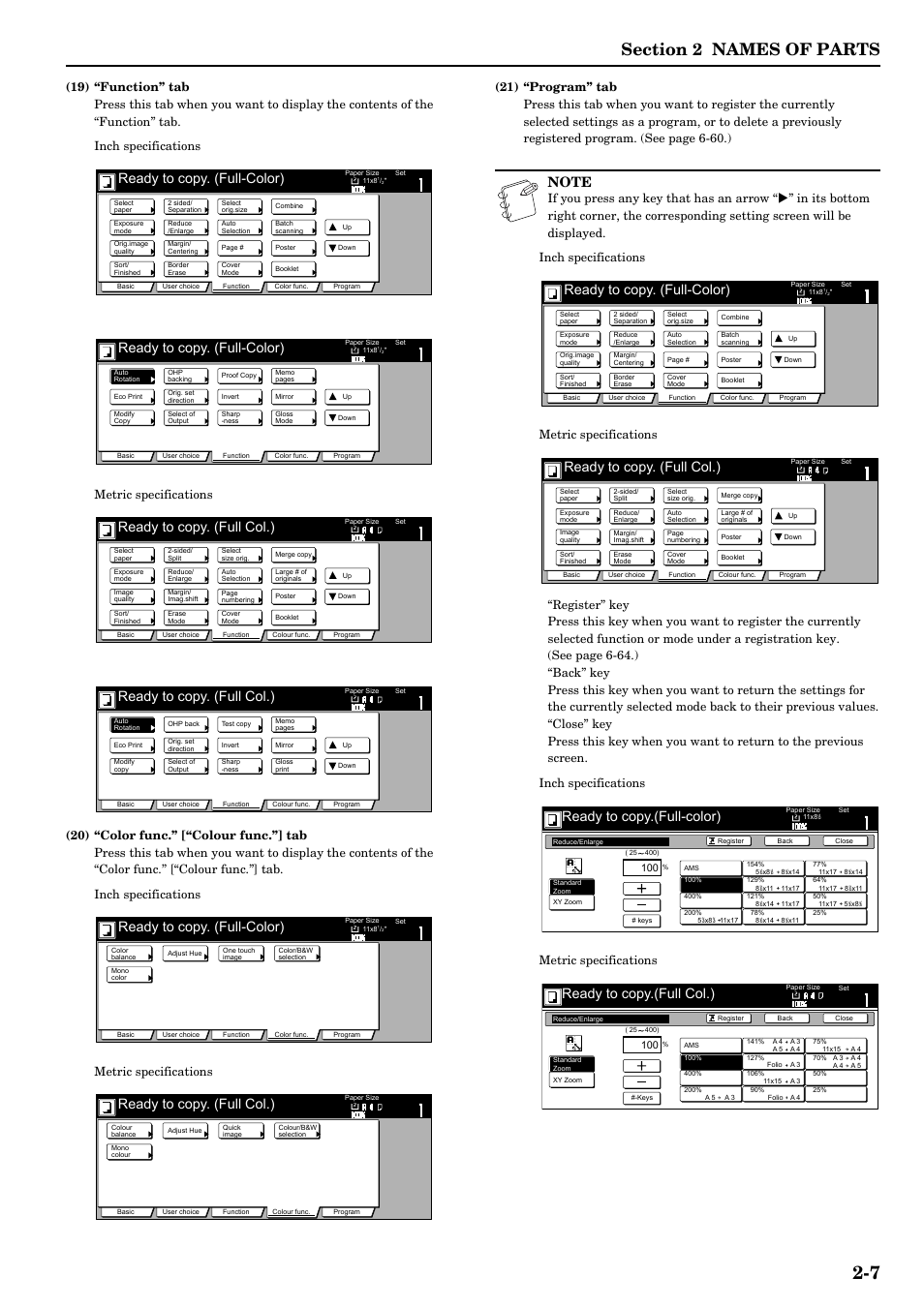 Ready to copy. (full-color), Ready to copy. (full col.), Ready to copy.(full-color) | Ready to copy.(full col.) | TA Triumph-Adler DCC 2526 User Manual | Page 27 / 311
