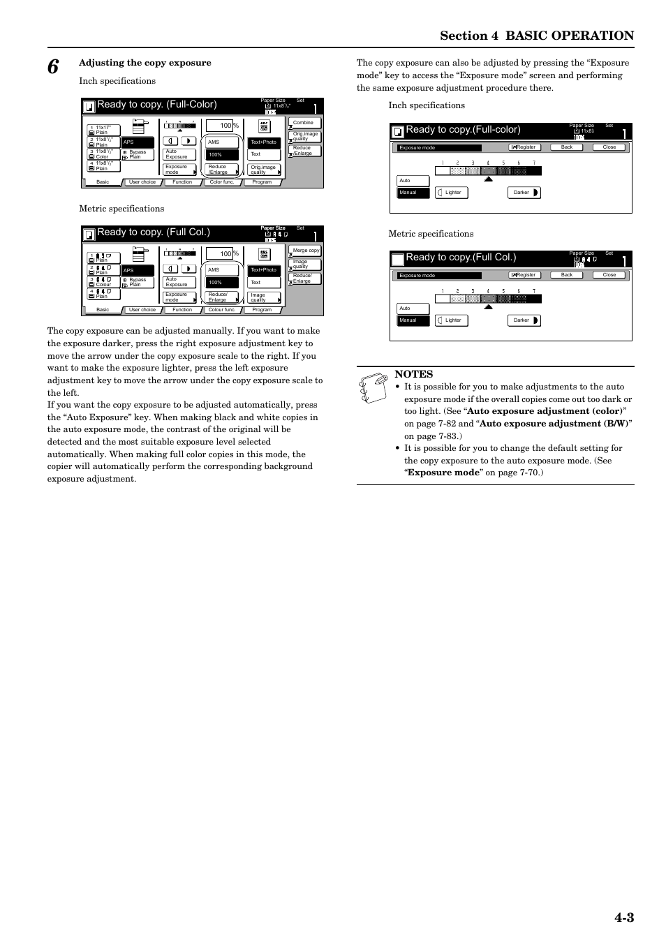 Ready to copy. (full-color), Ready to copy. (full col.), Ready to copy.(full-color) | Ready to copy.(full col.) | TA Triumph-Adler DCC 2526 User Manual | Page 37 / 311