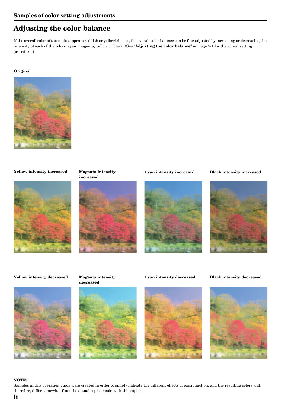 Adjusting the color balance | TA Triumph-Adler DCC 2526 User Manual | Page 4 / 311