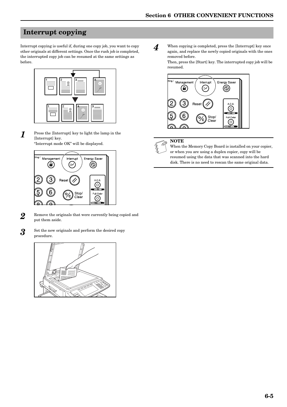 Interrupt copying, Interrupt copying -5 | TA Triumph-Adler DCC 2526 User Manual | Page 53 / 311