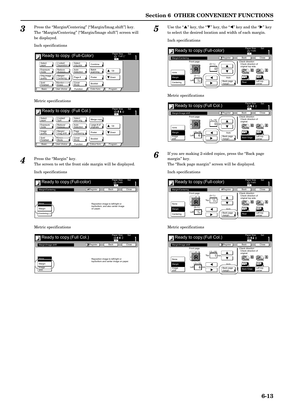 Ready to copy. (full-color), Ready to copy. (full col.), Ready to copy.(full-color) | Ready to copy.(full col.) | TA Triumph-Adler DCC 2526 User Manual | Page 61 / 311