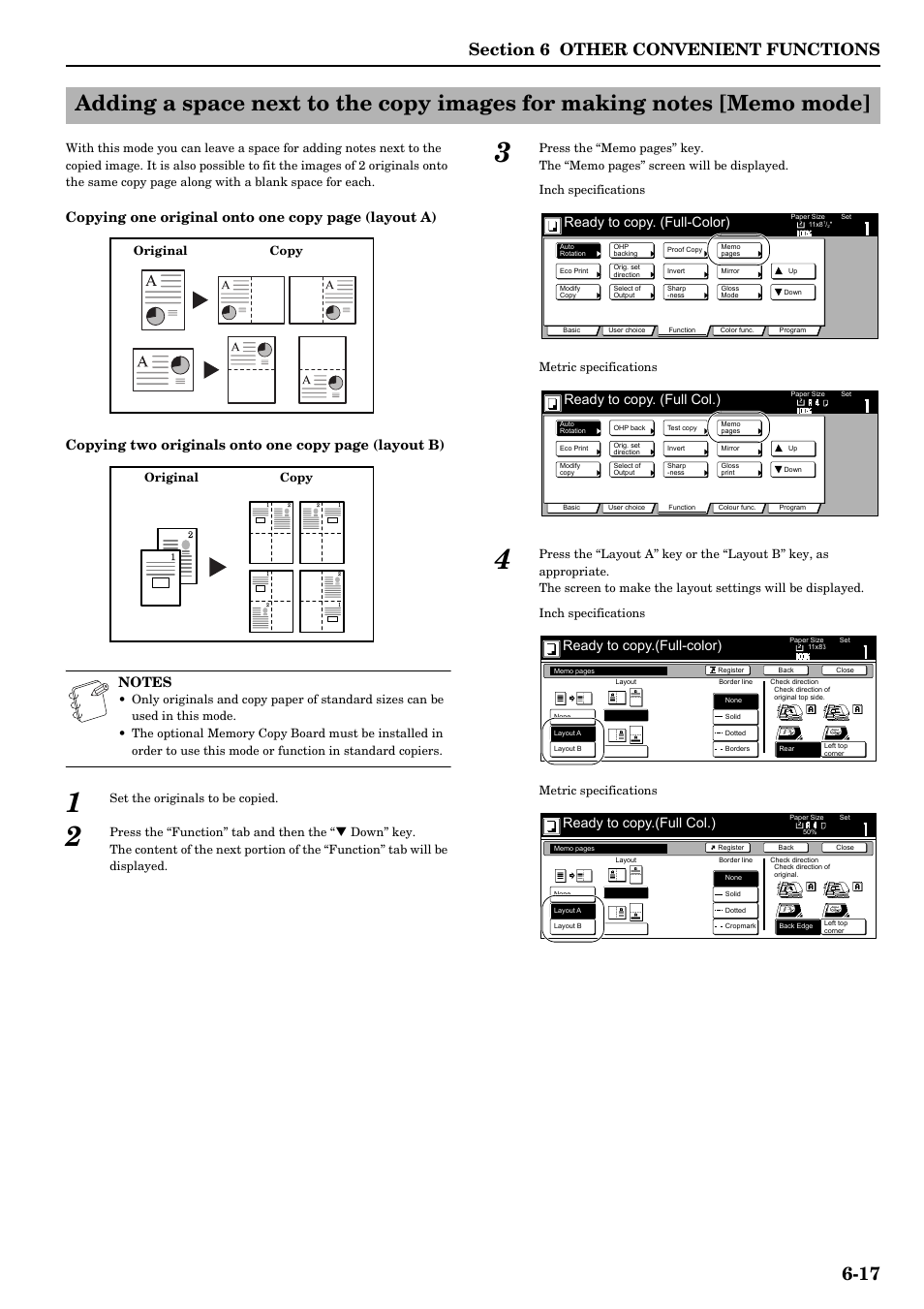 Ready to copy. (full-color), Ready to copy. (full col.), Ready to copy.(full-color) | Ready to copy.(full col.) | TA Triumph-Adler DCC 2526 User Manual | Page 65 / 311