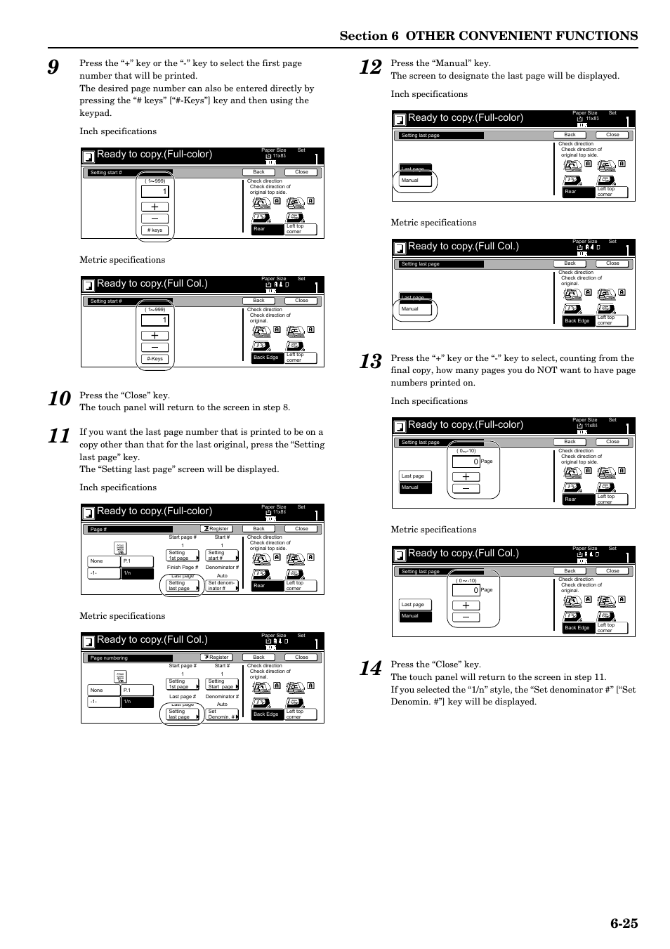Ready to copy.(full-color), Ready to copy.(full col.) | TA Triumph-Adler DCC 2526 User Manual | Page 73 / 311