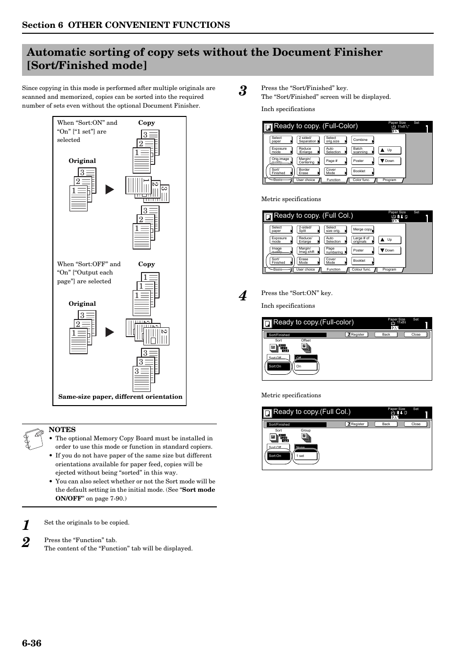 Ready to copy. (full-color), Ready to copy. (full col.), Ready to copy.(full-color) | Ready to copy.(full col.) | TA Triumph-Adler DCC 2526 User Manual | Page 84 / 311