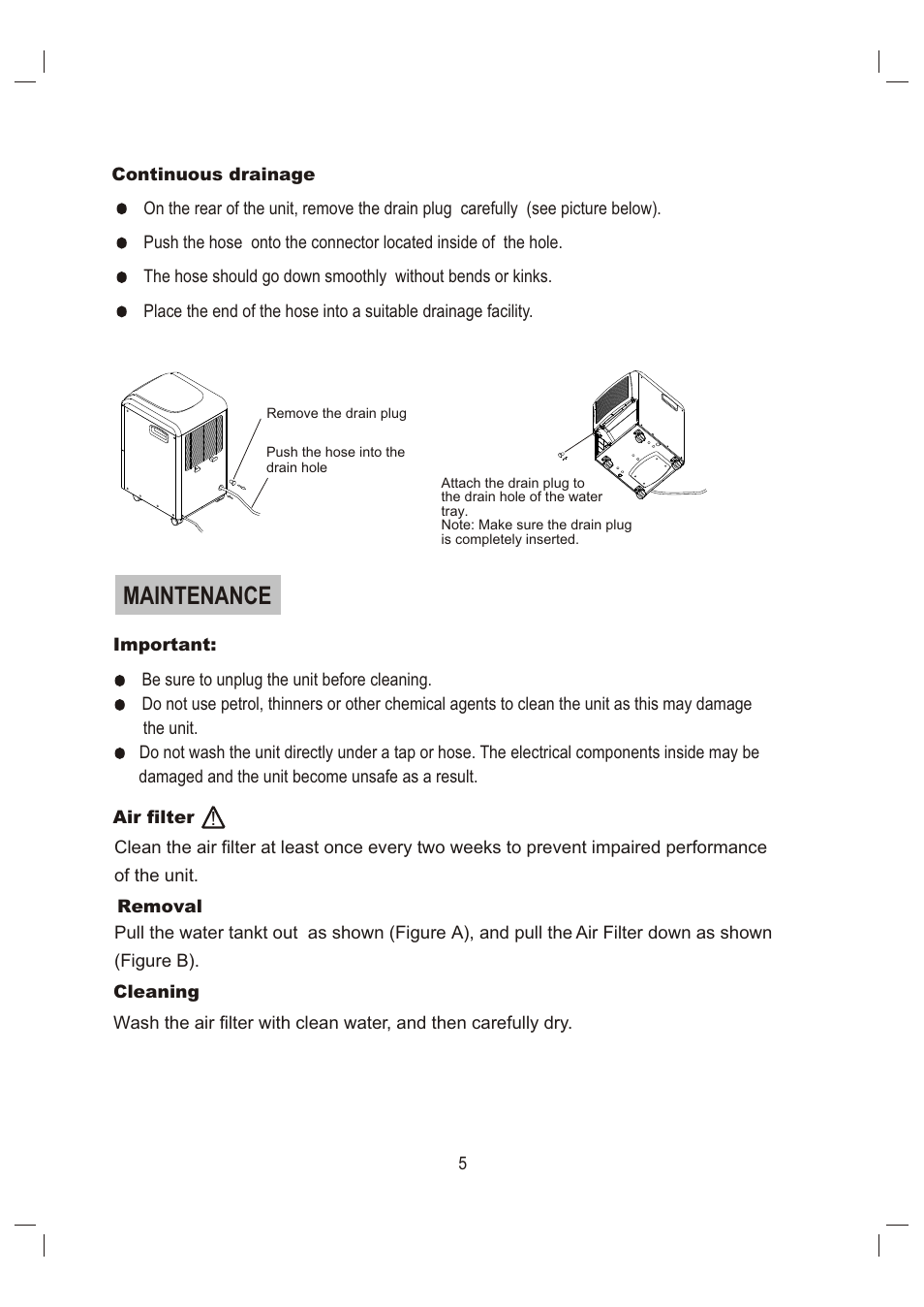 Т³гж 7, Maintenance | Daewoo DHC-600 User Manual | Page 7 / 10