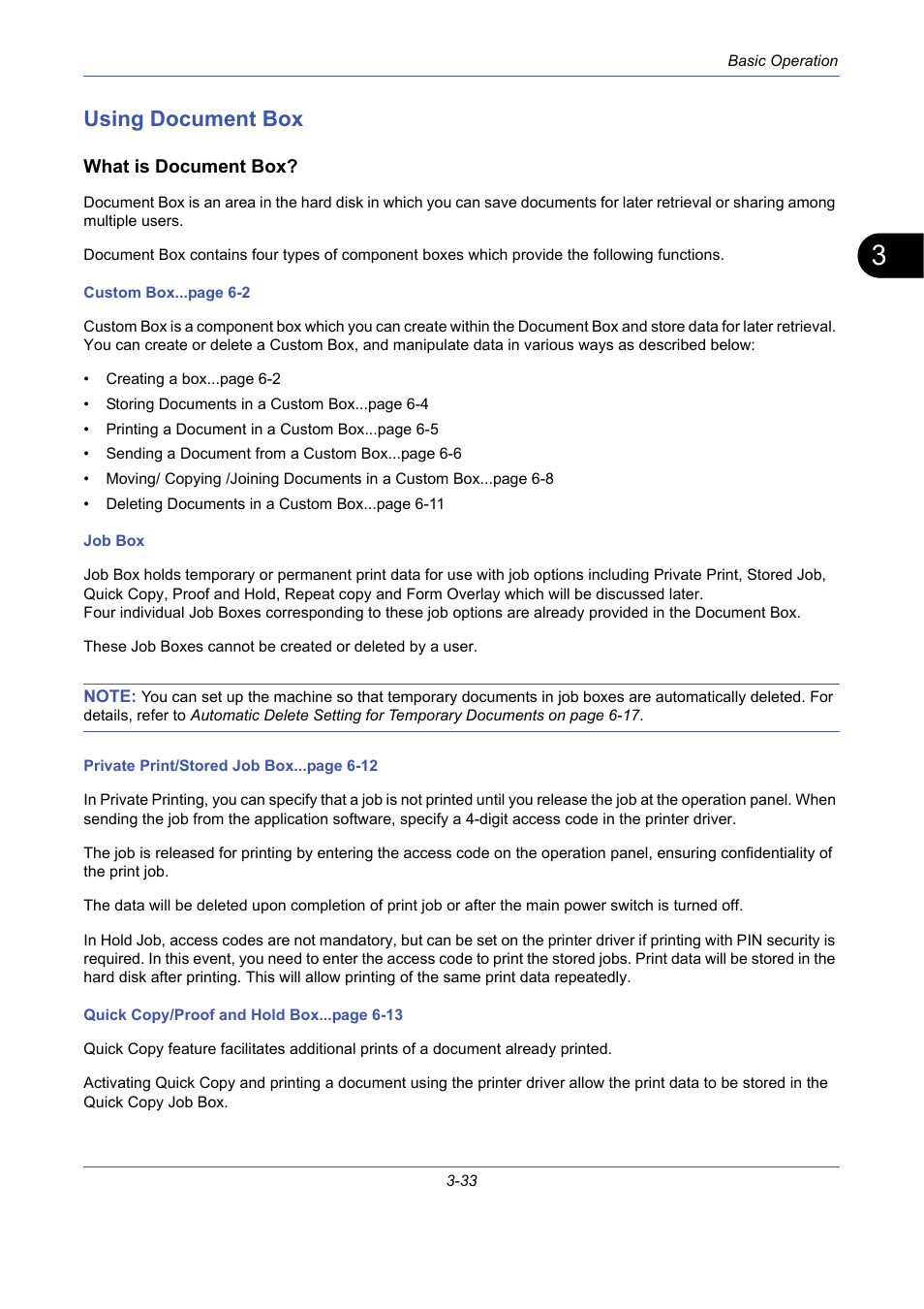 Using document box, What is document box, Using document box -33 | TA Triumph-Adler DCC 2725 User Manual | Page 105 / 436