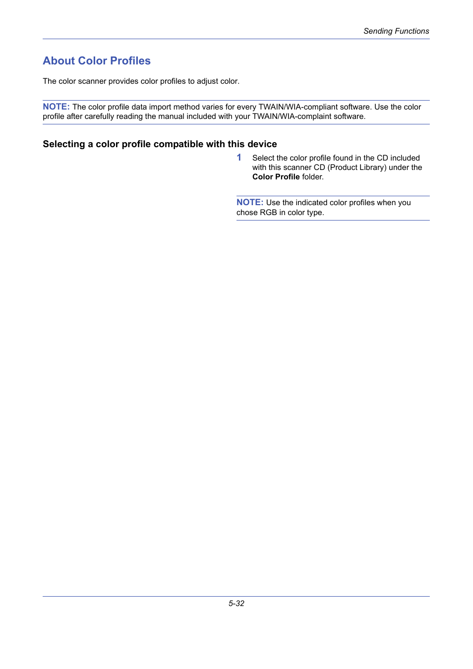 About color profiles, About color profiles -32 | TA Triumph-Adler DCC 2725 User Manual | Page 200 / 436