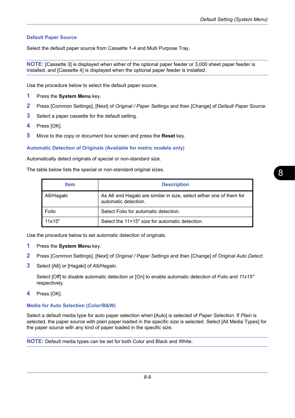 TA Triumph-Adler DCC 2725 User Manual | Page 249 / 436