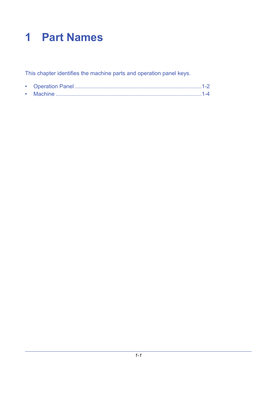 1 part names, Part names, R 1 - part names | TA Triumph-Adler DCC 2725 User Manual | Page 31 / 436