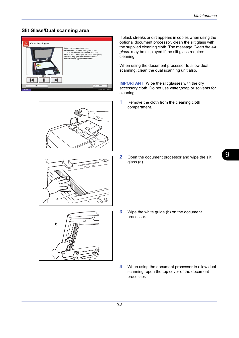 Slit glass/dual scanning area | TA Triumph-Adler DCC 2725 User Manual | Page 327 / 436