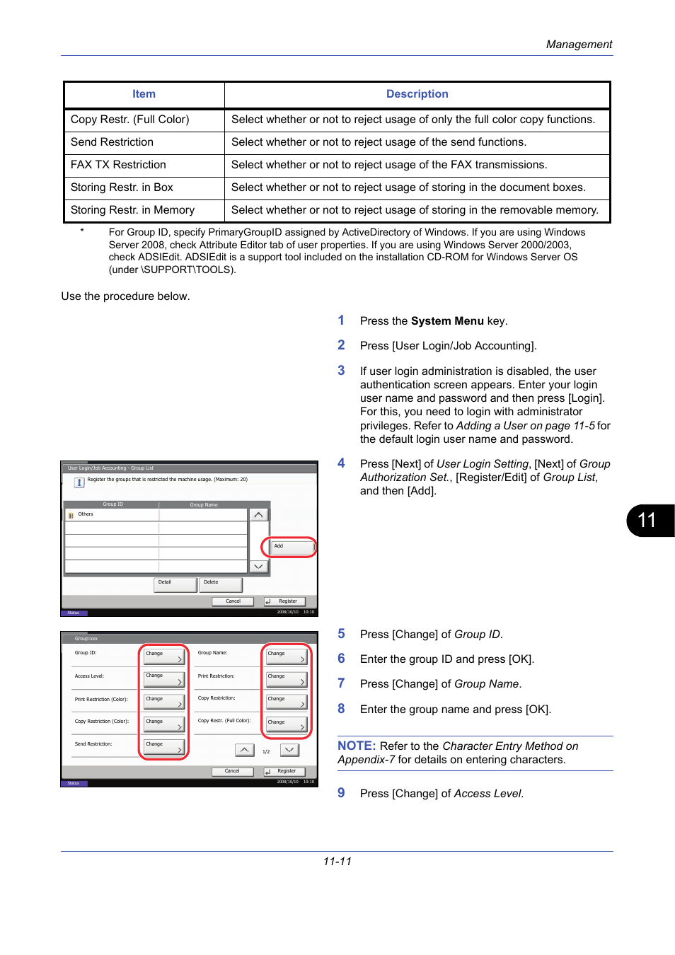 TA Triumph-Adler DCC 2725 User Manual | Page 377 / 436