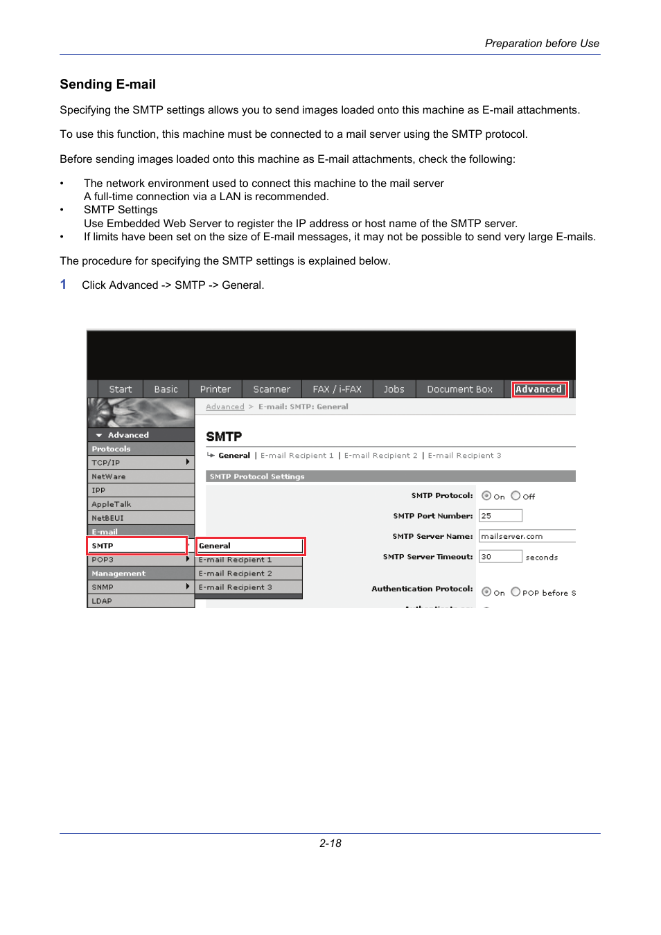 Sending e-mail | TA Triumph-Adler DCC 2725 User Manual | Page 54 / 436