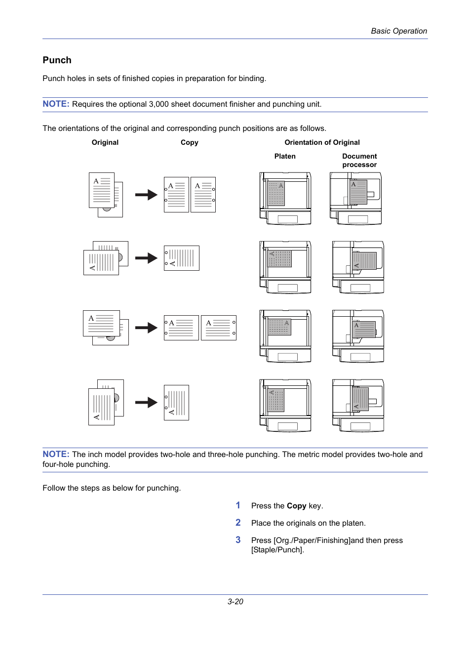 Punch | TA Triumph-Adler DCC 2725 User Manual | Page 92 / 436