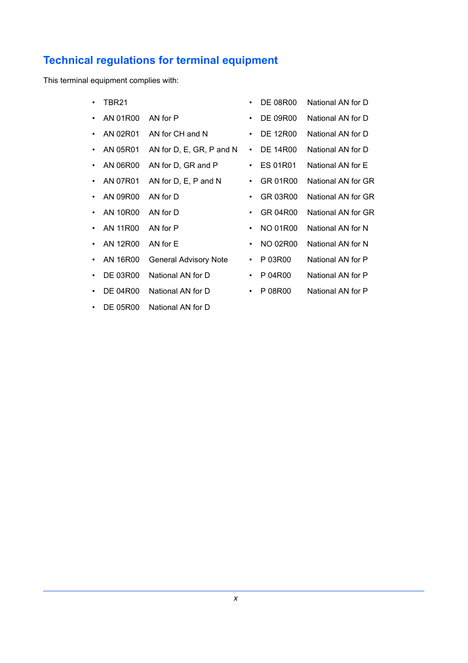 Technical regulations for terminal equipment | TA Triumph-Adler DCC 2726 User Manual | Page 12 / 204