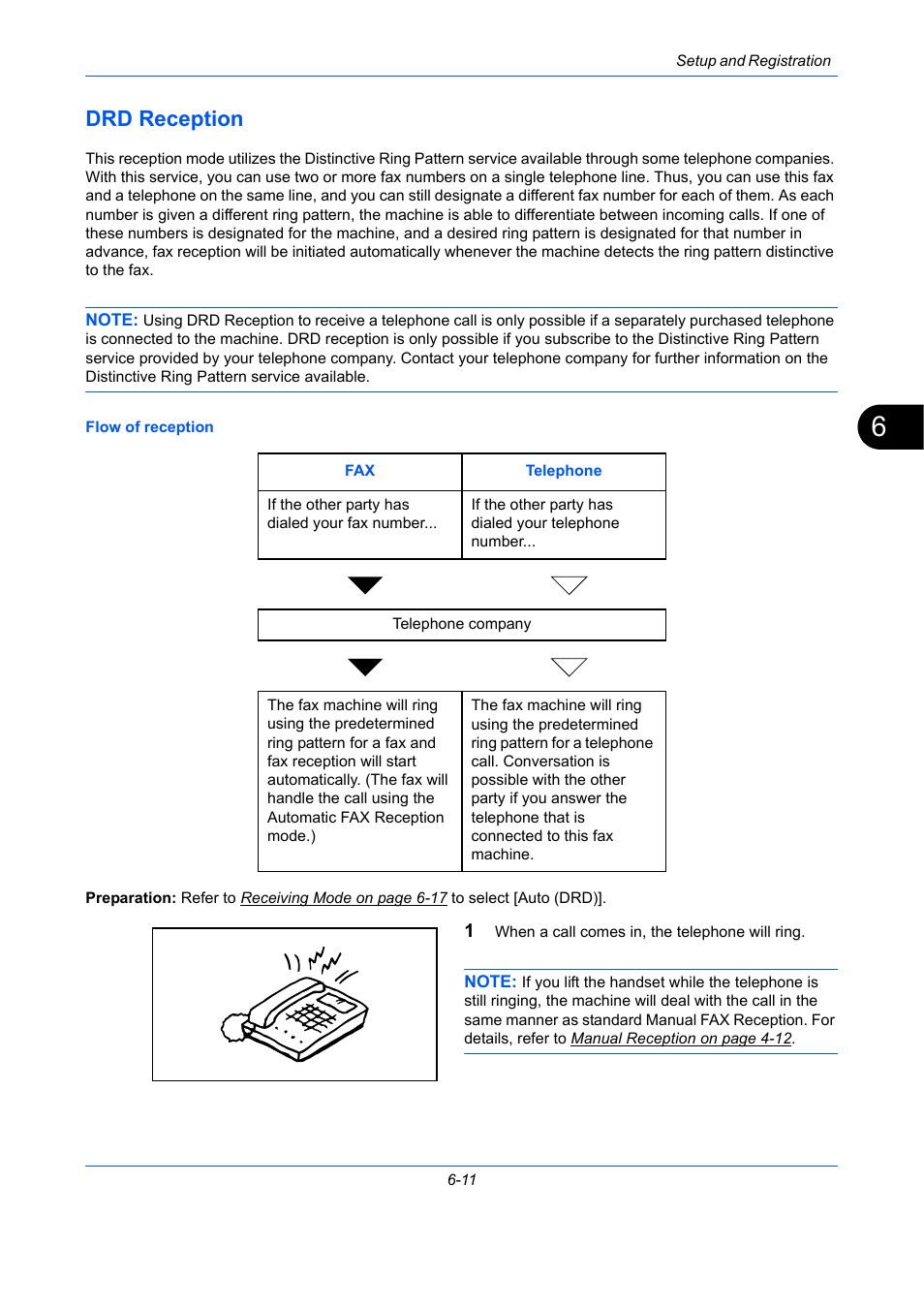 Drd reception, Drd reception -11 | TA Triumph-Adler DCC 2726 User Manual | Page 140 / 204