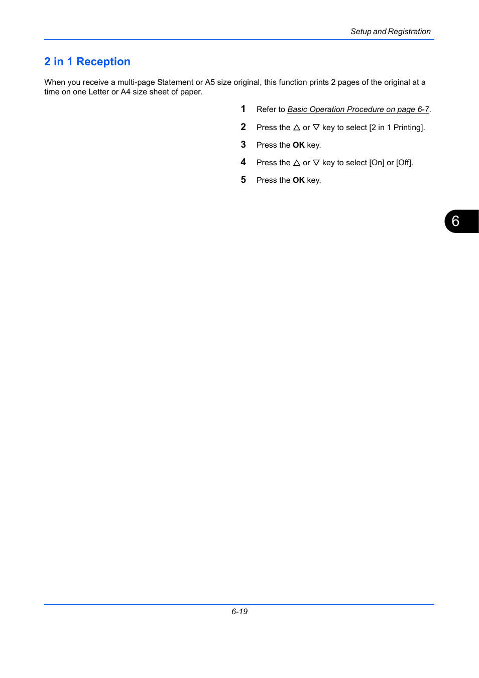 2 in 1 reception, 2 in 1 reception -19 | TA Triumph-Adler DCC 2726 User Manual | Page 148 / 204