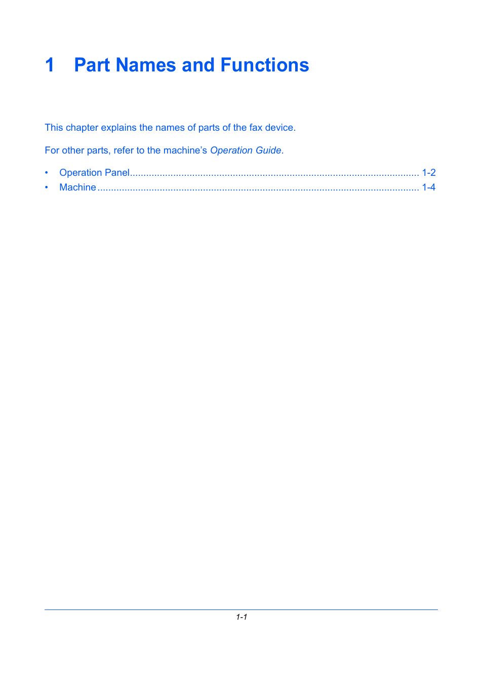 1 part names and functions, Part names and functions, Chapter 1 - part names and functions | TA Triumph-Adler DCC 2726 User Manual | Page 16 / 204