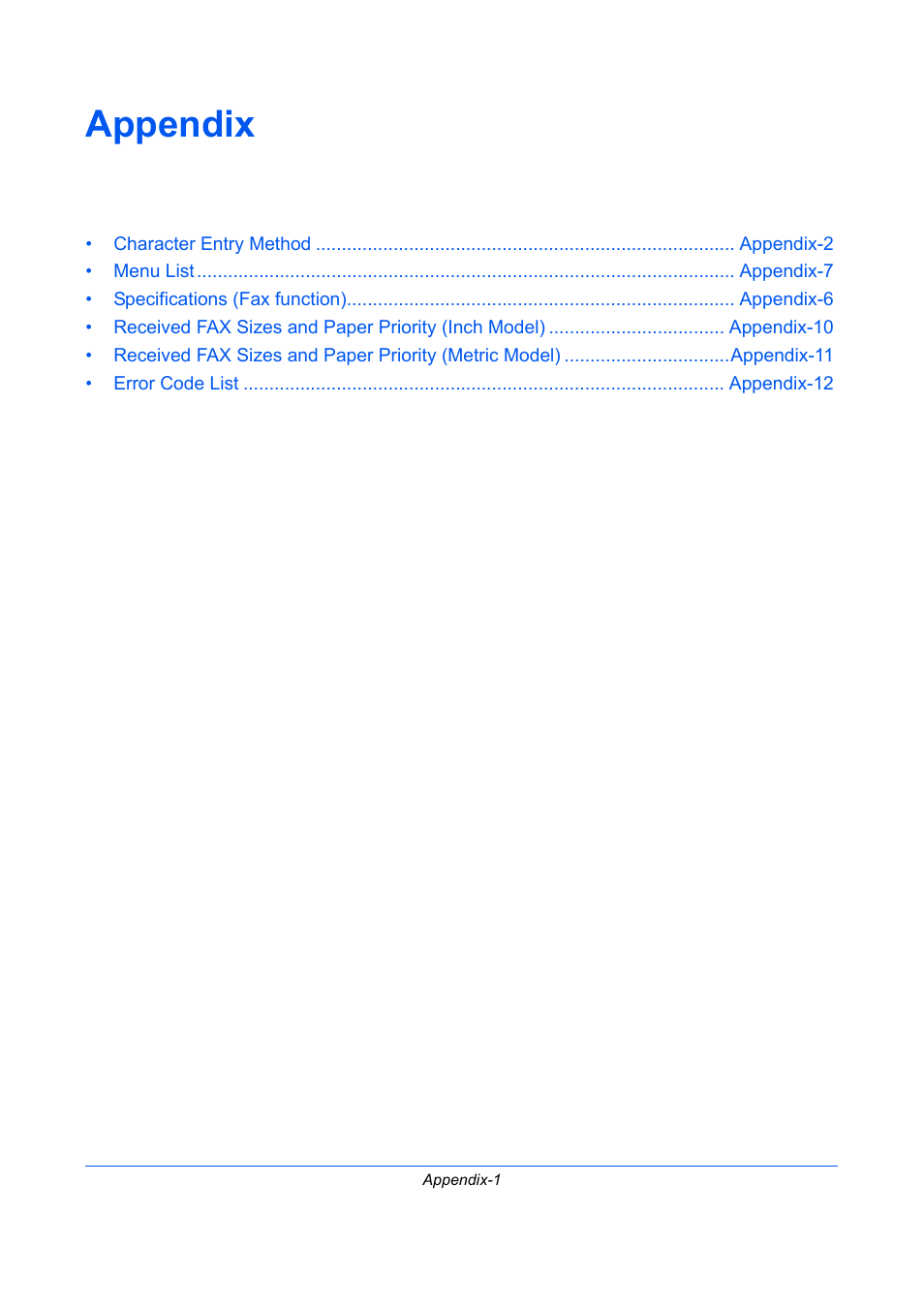 Appendix | TA Triumph-Adler DCC 2726 User Manual | Page 182 / 204
