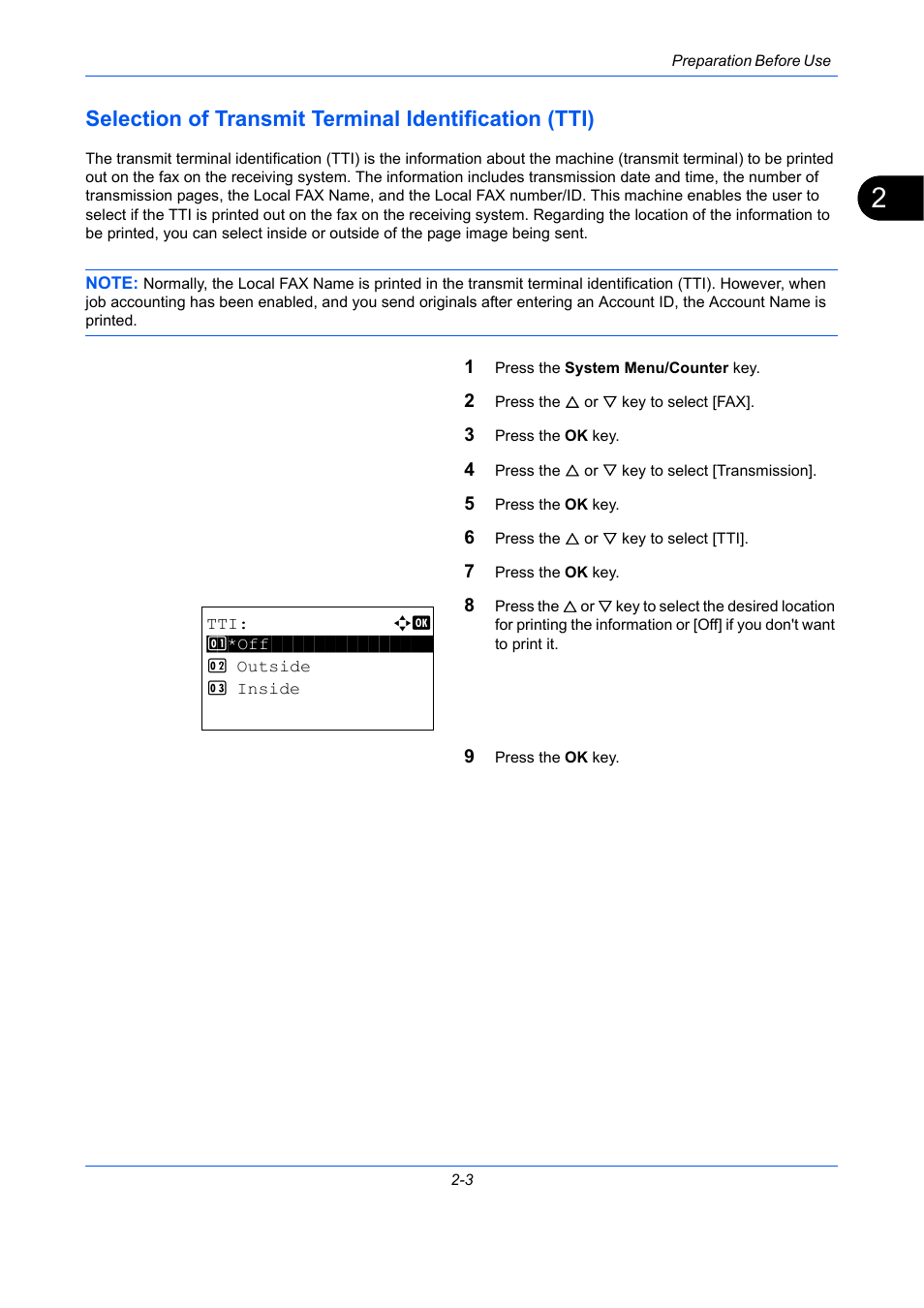 TA Triumph-Adler DCC 2726 User Manual | Page 24 / 204