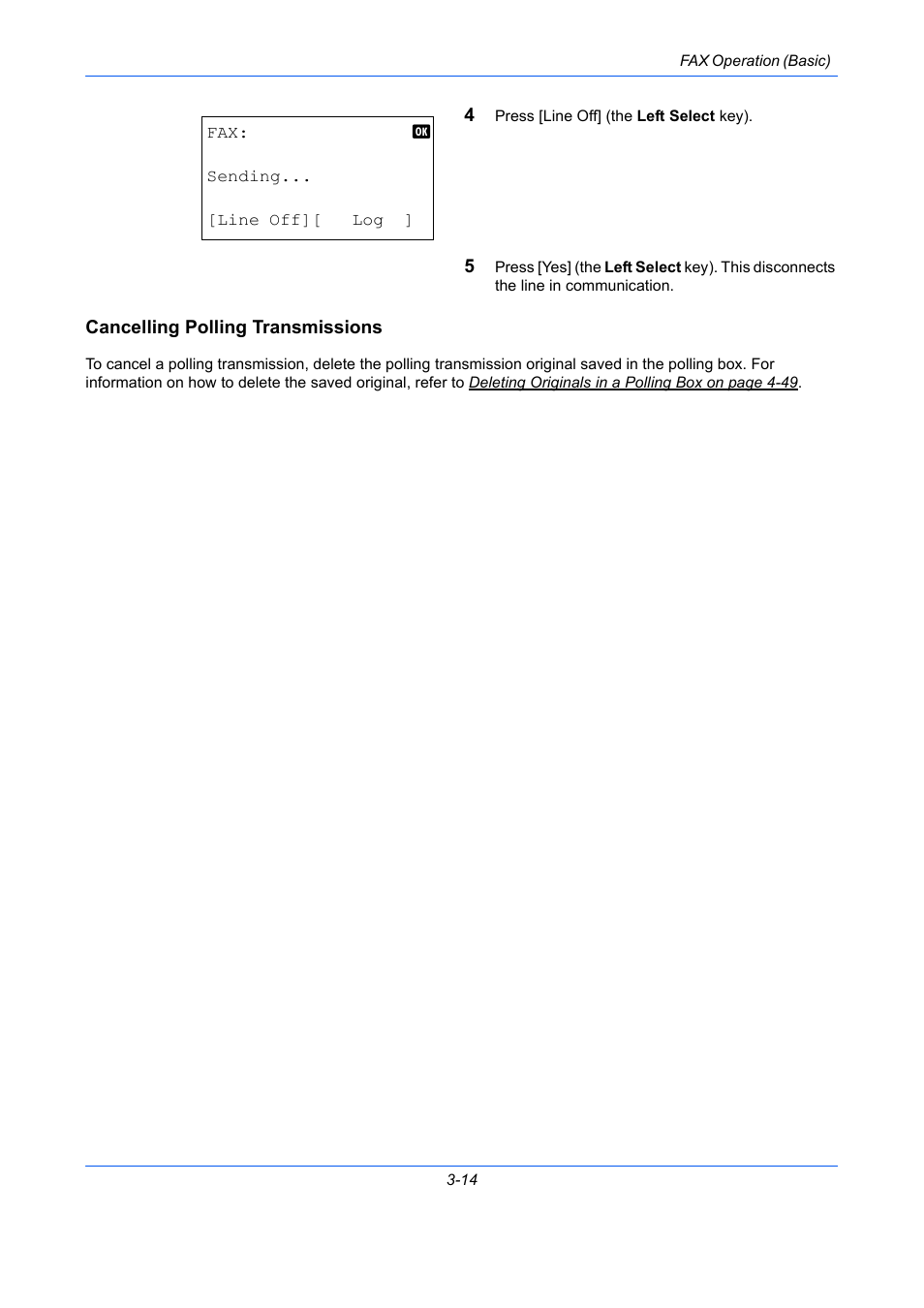 Cancelling polling transmissions | TA Triumph-Adler DCC 2726 User Manual | Page 43 / 204
