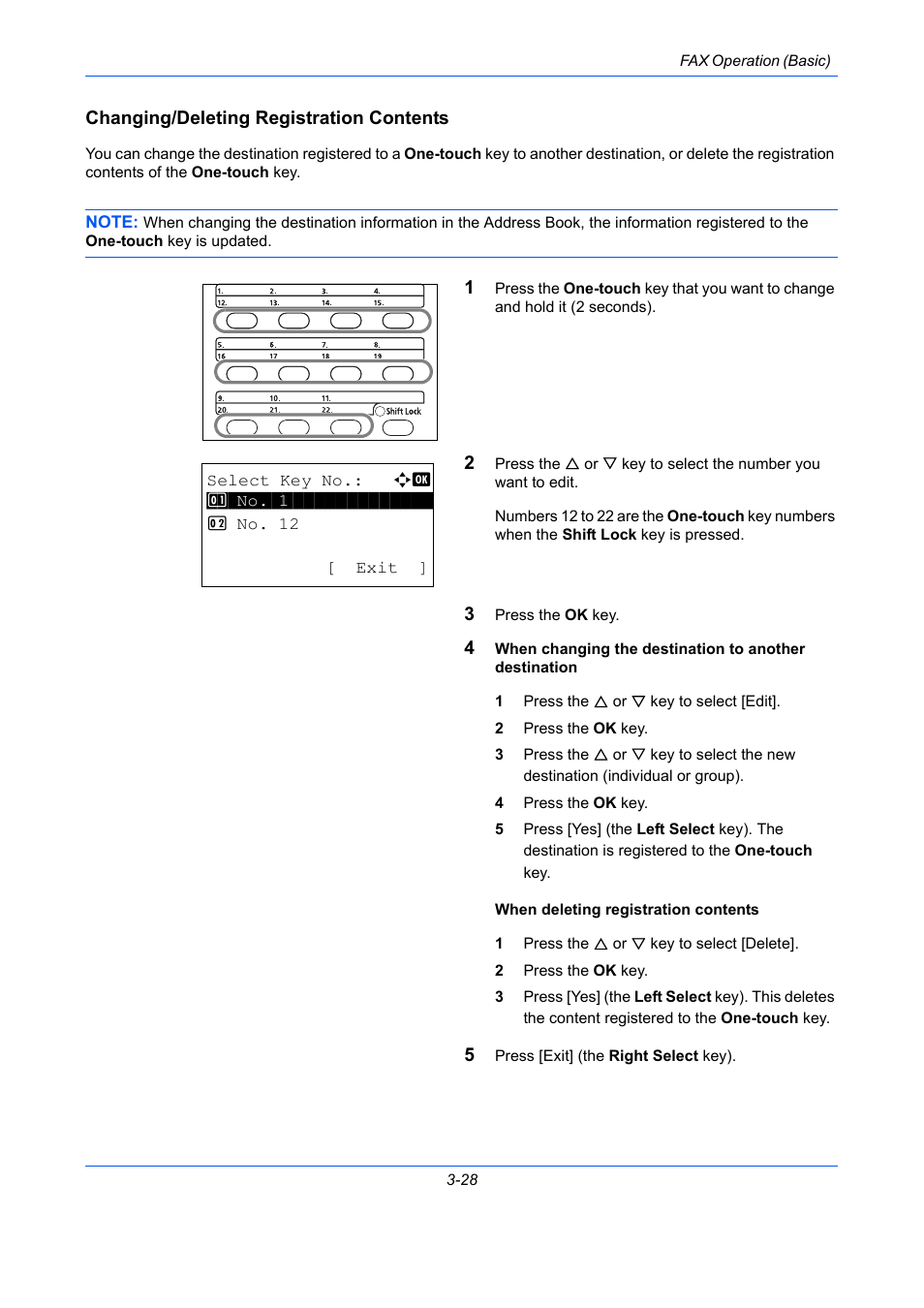 Changing/deleting registration contents | TA Triumph-Adler DCC 2726 User Manual | Page 57 / 204