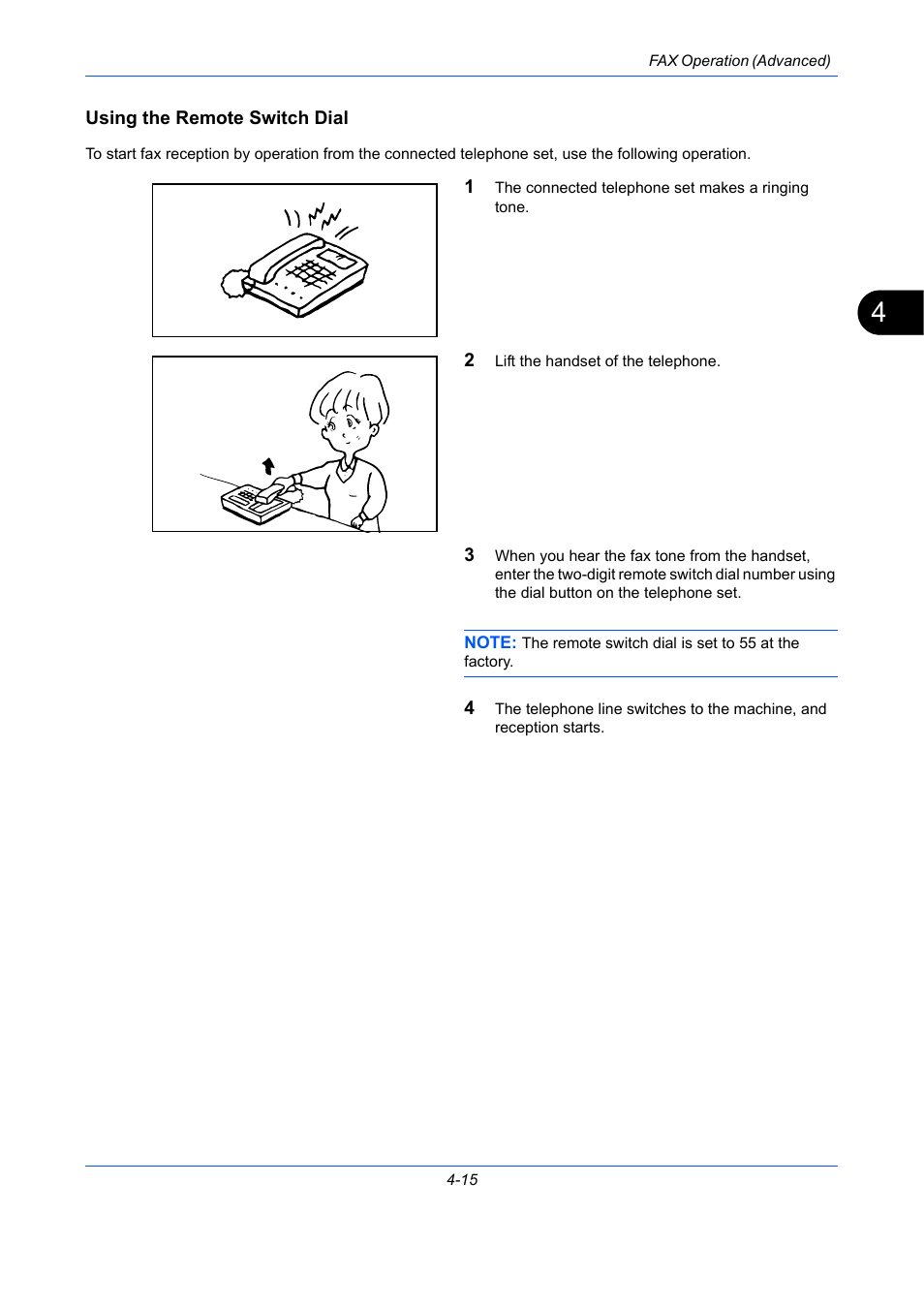 Using the remote switch dial | TA Triumph-Adler DCC 2726 User Manual | Page 74 / 204