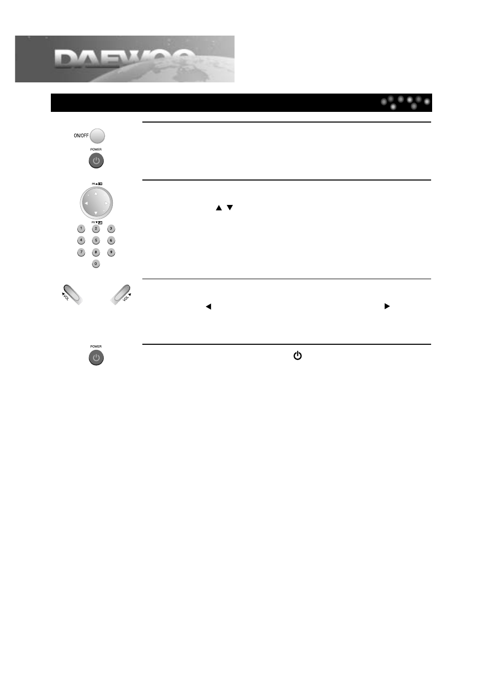 Watching tv | Daewoo DTD-14H9 User Manual | Page 14 / 44