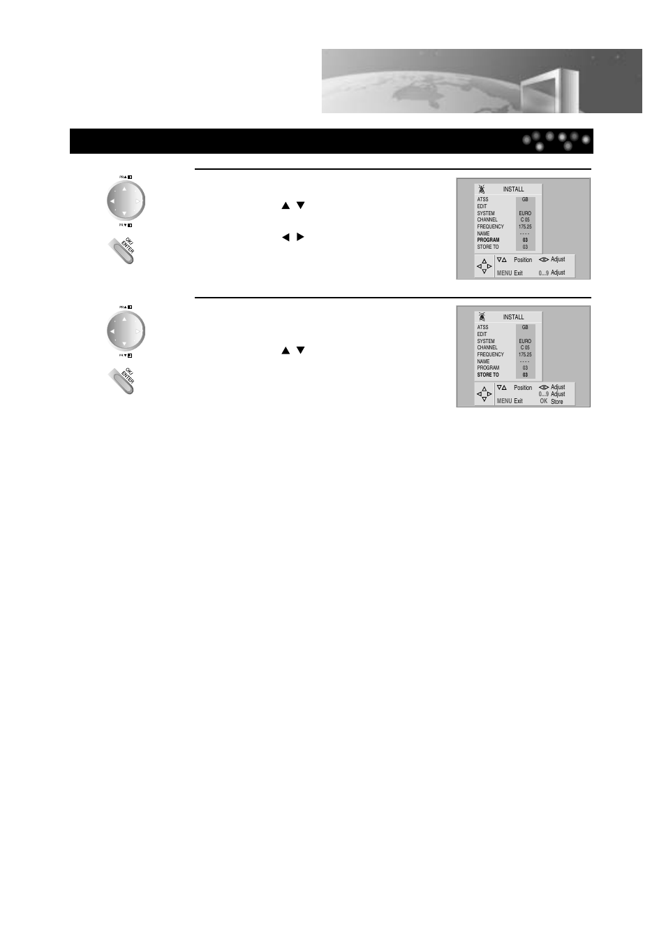 Setting tv | Daewoo DTD-14H9 User Manual | Page 21 / 44