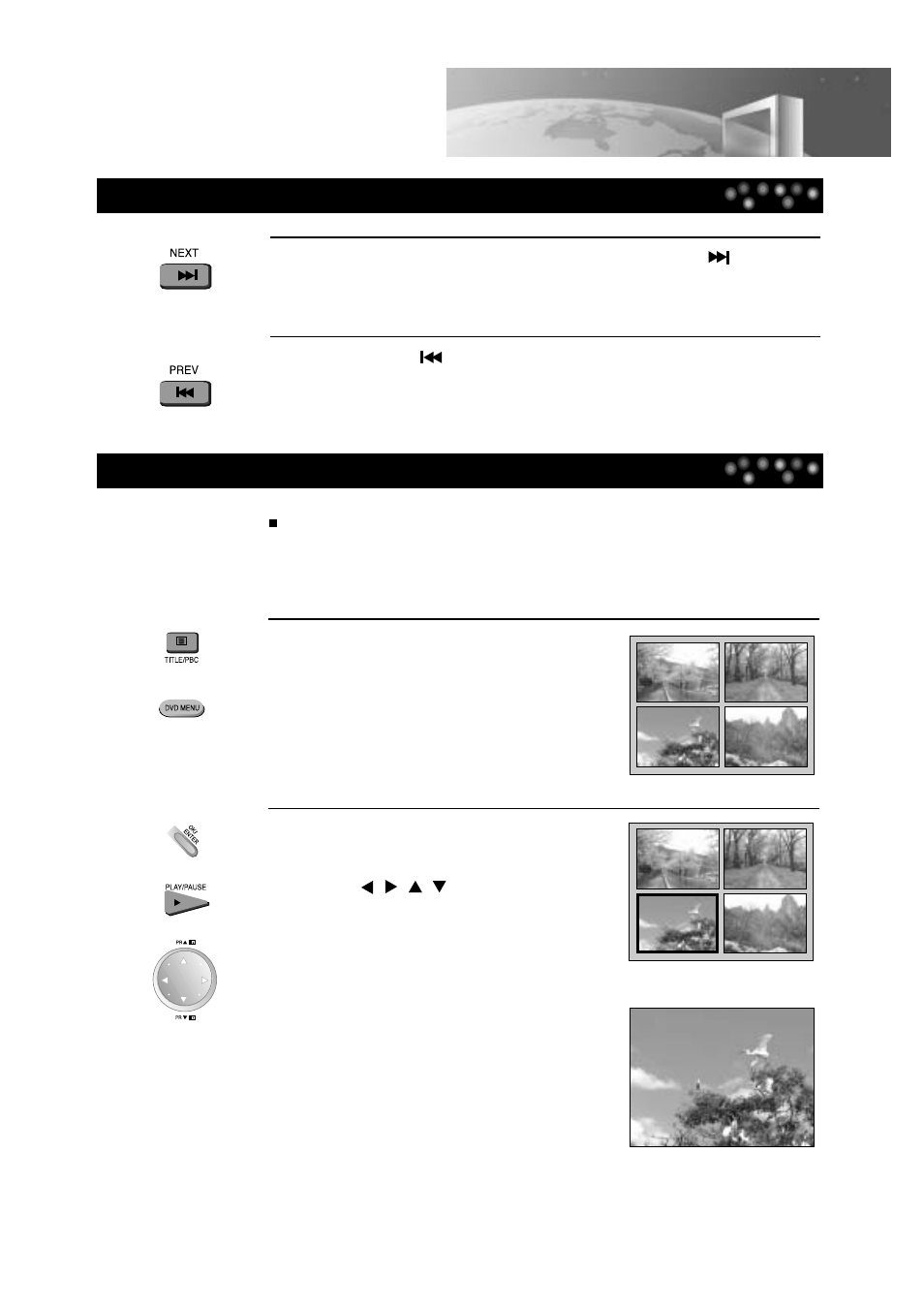 Playing a desired scene | Daewoo DTD-14H9 User Manual | Page 25 / 44