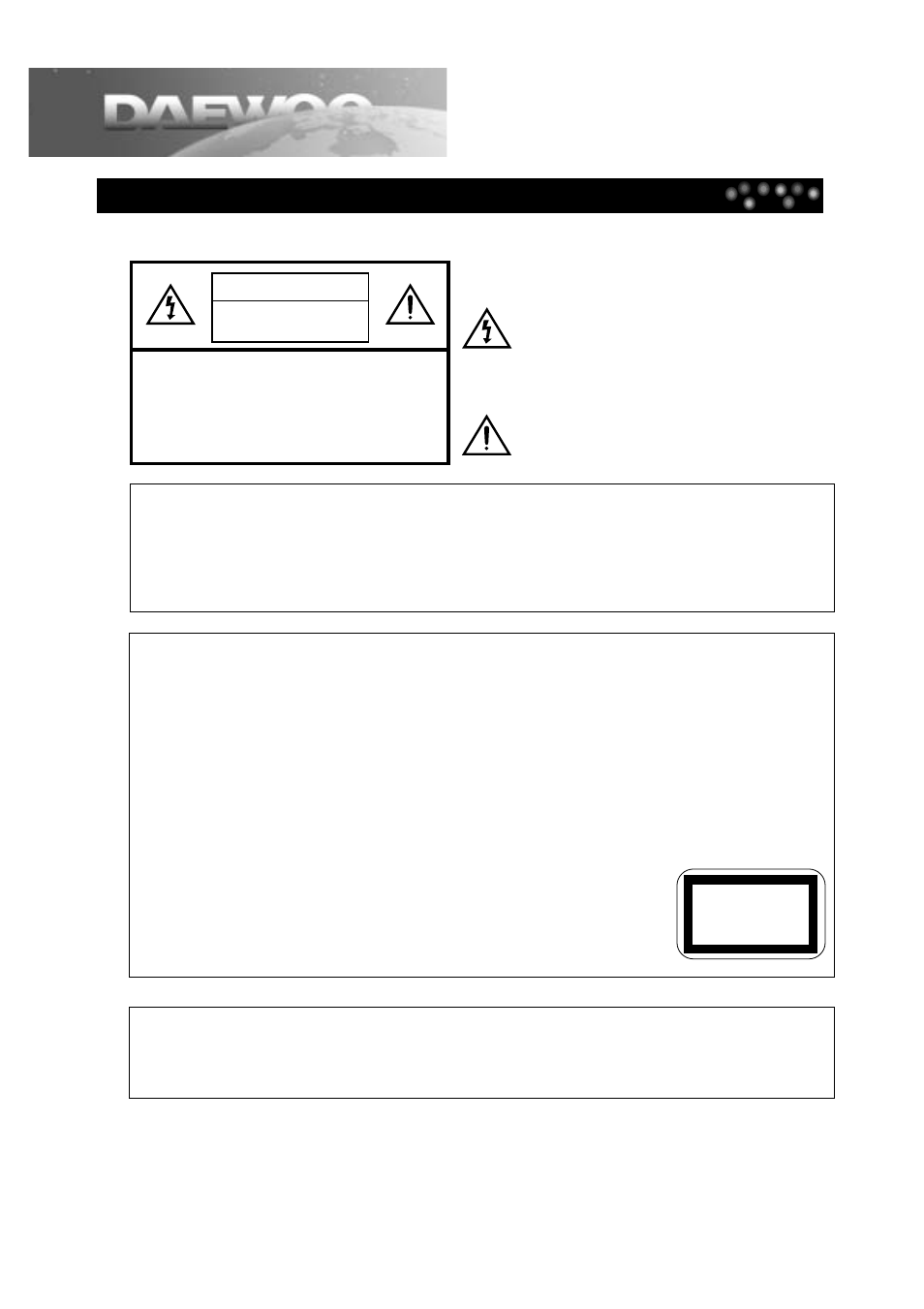 Important safeguards | Daewoo DTD-14H9 User Manual | Page 4 / 44