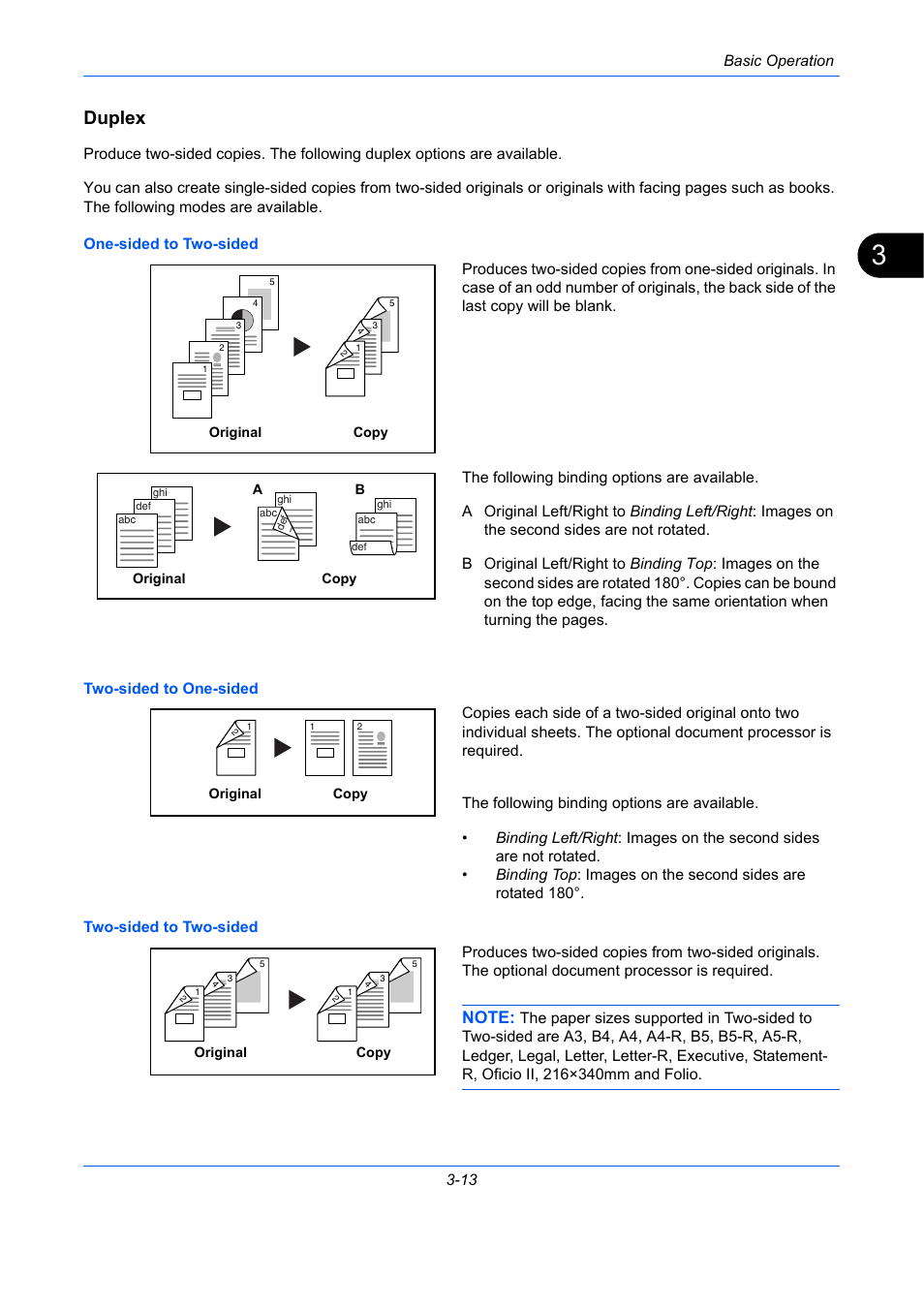 Duplex, Ge 3-13), E 3-13 | TA Triumph-Adler DCC 2930 User Manual | Page 107 / 588