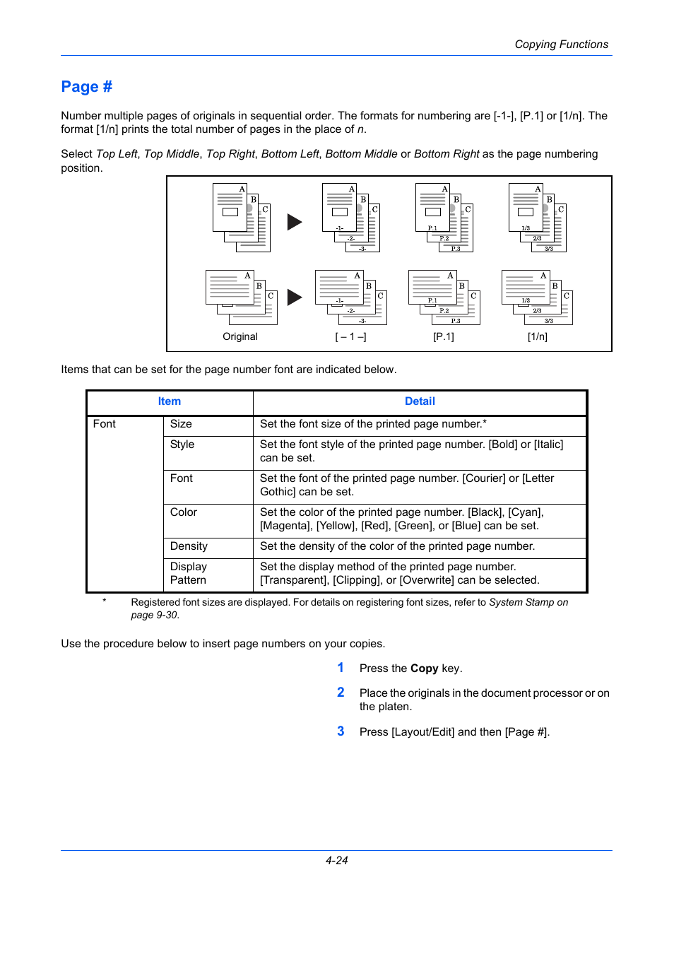 Page | TA Triumph-Adler DCC 2930 User Manual | Page 180 / 588
