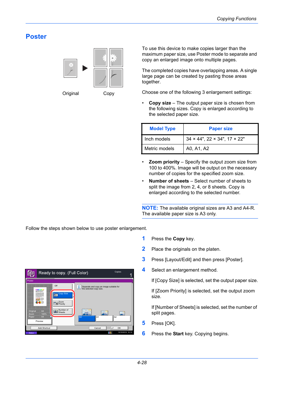 Poster, Poster -28, Ge 4-28) | TA Triumph-Adler DCC 2930 User Manual | Page 184 / 588