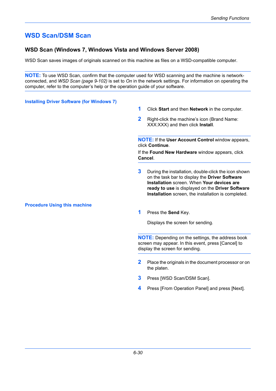Wsd scan/dsm scan, Wsd scan/dsm scan -30 | TA Triumph-Adler DCC 2930 User Manual | Page 250 / 588