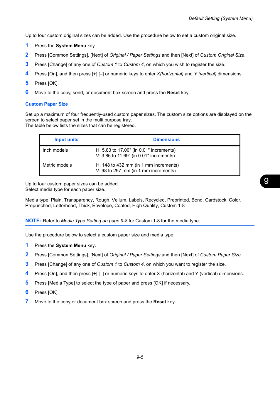 E 9-5) | TA Triumph-Adler DCC 2930 User Manual | Page 311 / 588
