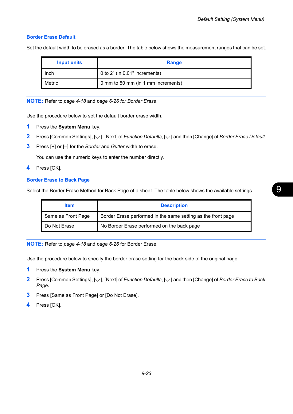 Ge 9-23 | TA Triumph-Adler DCC 2930 User Manual | Page 329 / 588