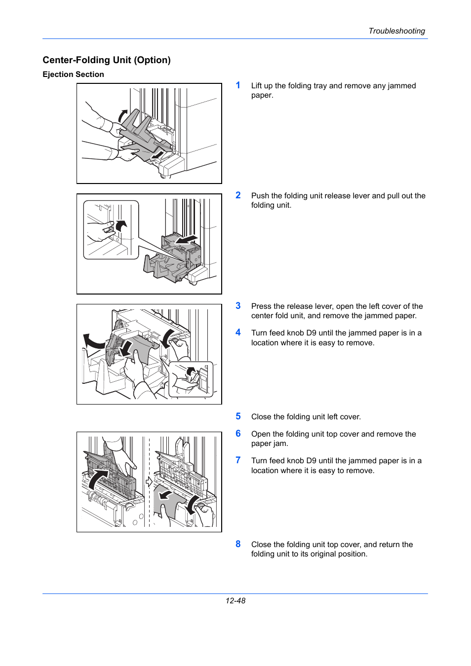 Center-folding unit (option) | TA Triumph-Adler DCC 2930 User Manual | Page 524 / 588