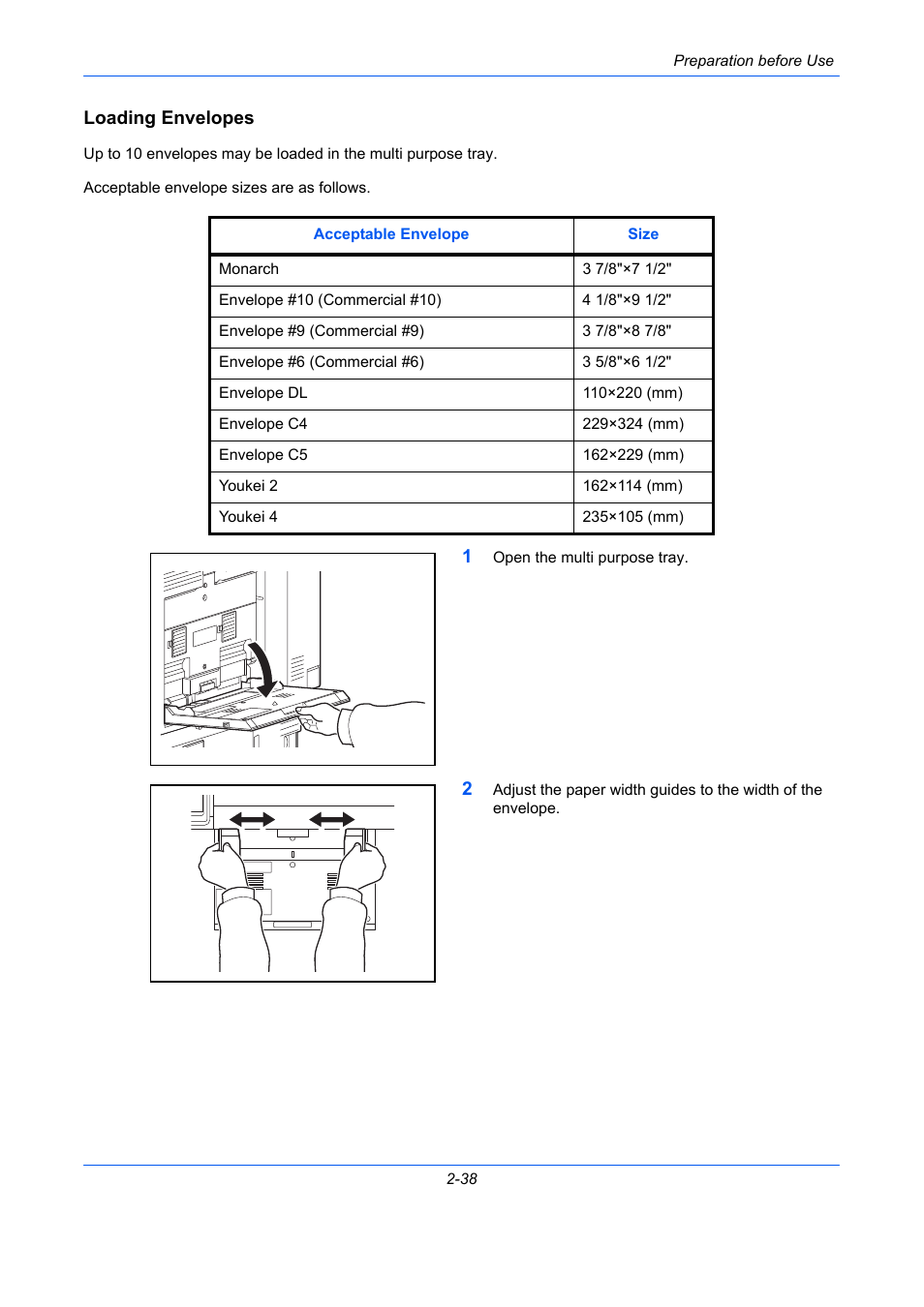 Loading envelopes | TA Triumph-Adler DCC 2930 User Manual | Page 84 / 588