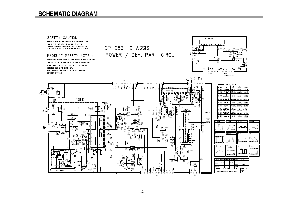 Schematic diagram | Daewoo K20H3 User Manual | Page 13 / 54