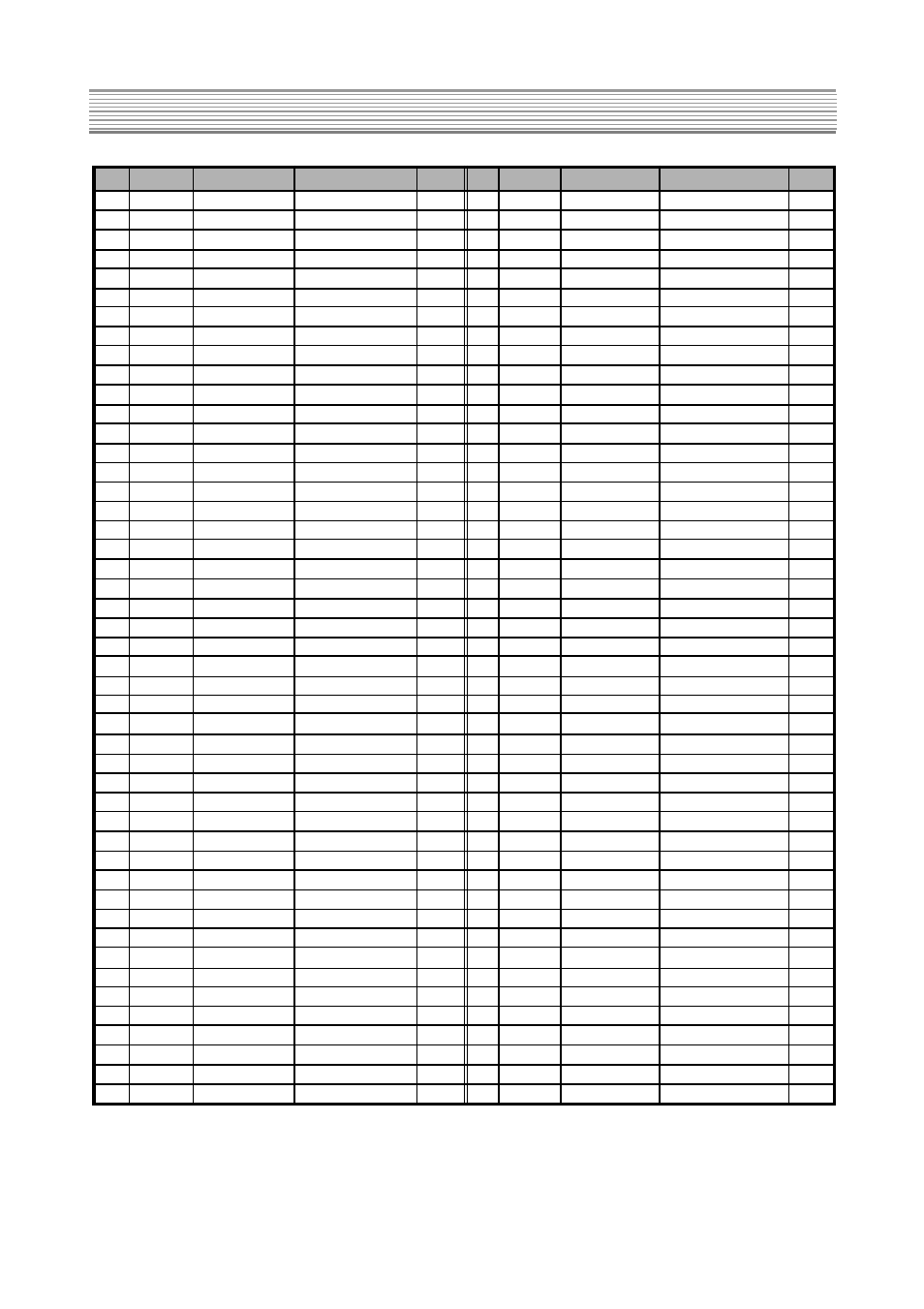 Service parts list | Daewoo K20H3 User Manual | Page 23 / 54