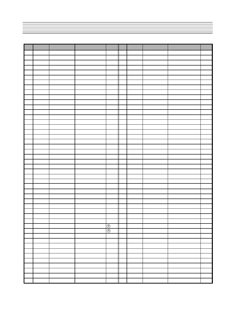 Service parts list | Daewoo K20H3 User Manual | Page 28 / 54