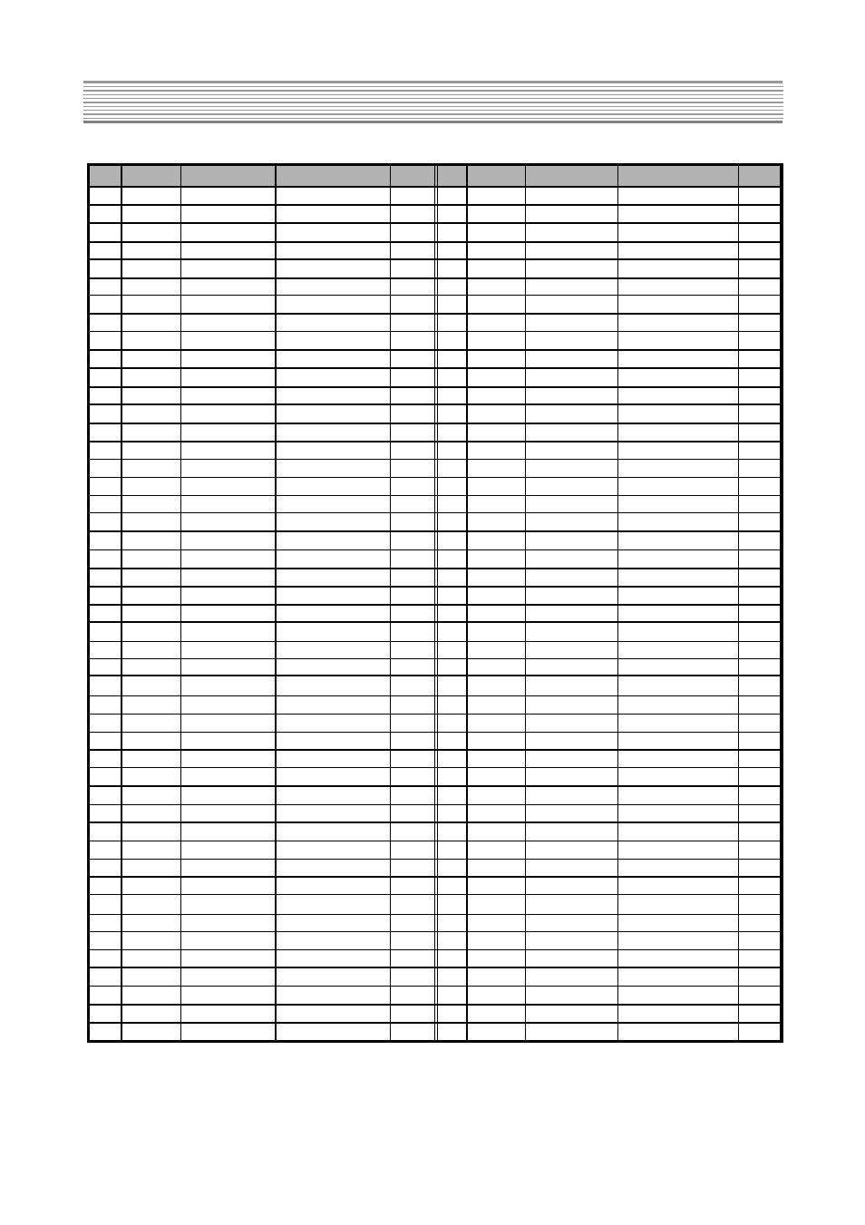 Service parts list | Daewoo K20H3 User Manual | Page 30 / 54