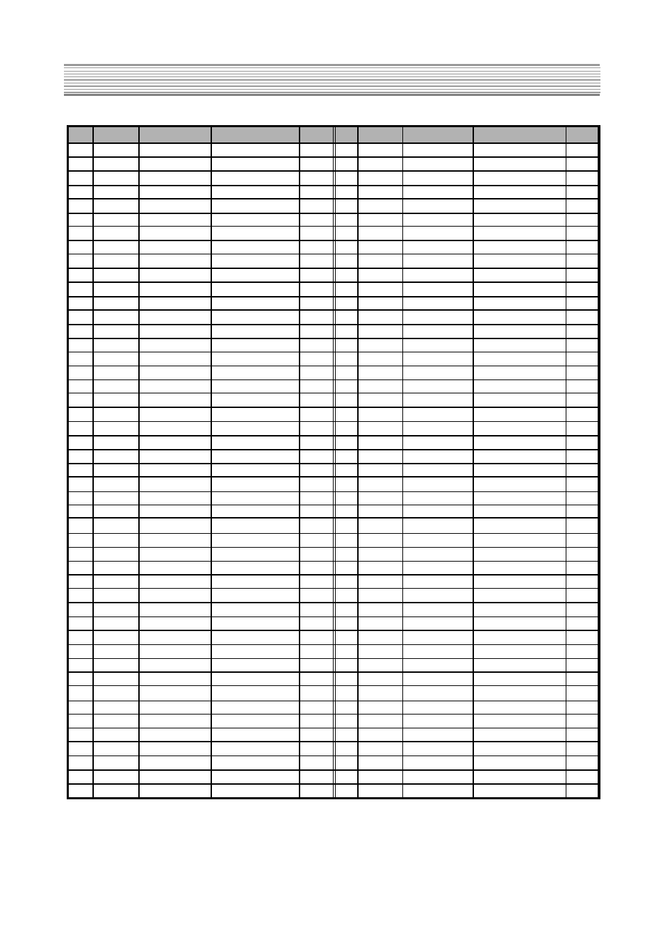 Service parts list | Daewoo K20H3 User Manual | Page 31 / 54
