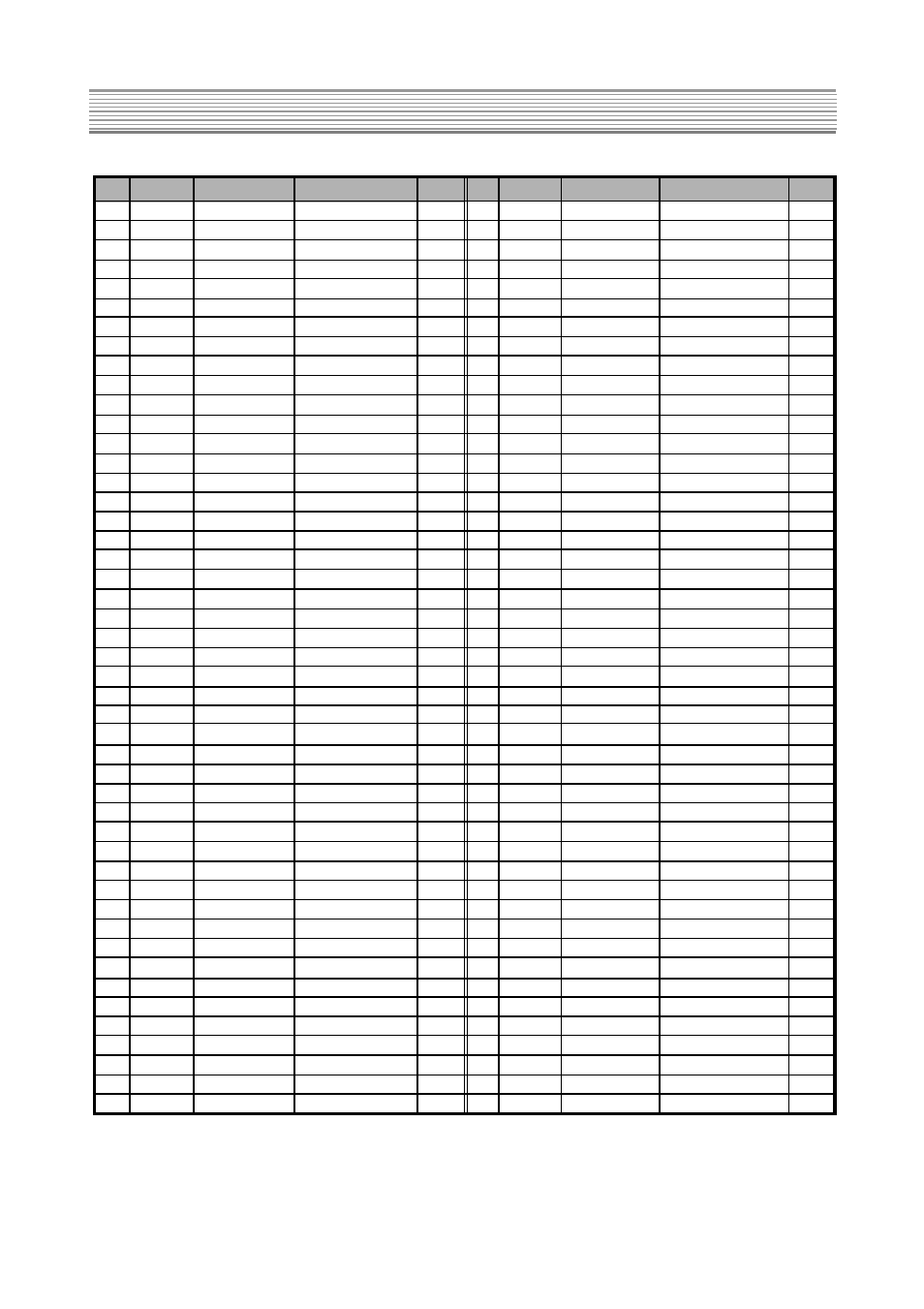 Service parts list | Daewoo K20H3 User Manual | Page 33 / 54