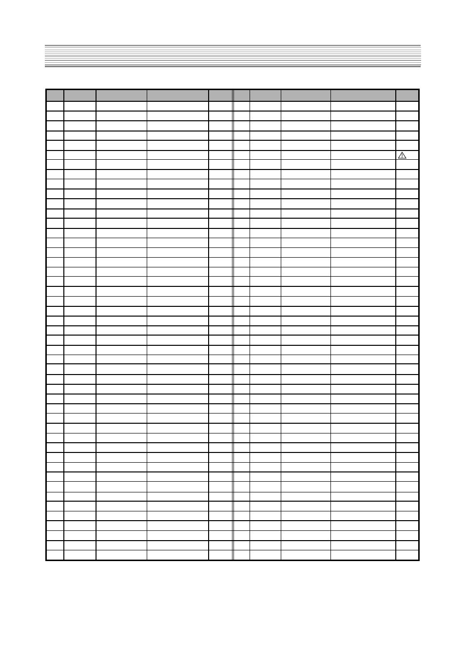 Service parts list | Daewoo K20H3 User Manual | Page 37 / 54