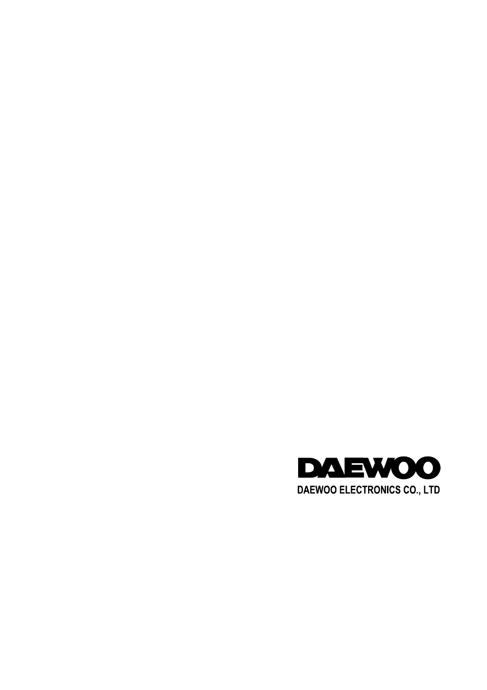 Daewoo K20H3 User Manual | Page 54 / 54