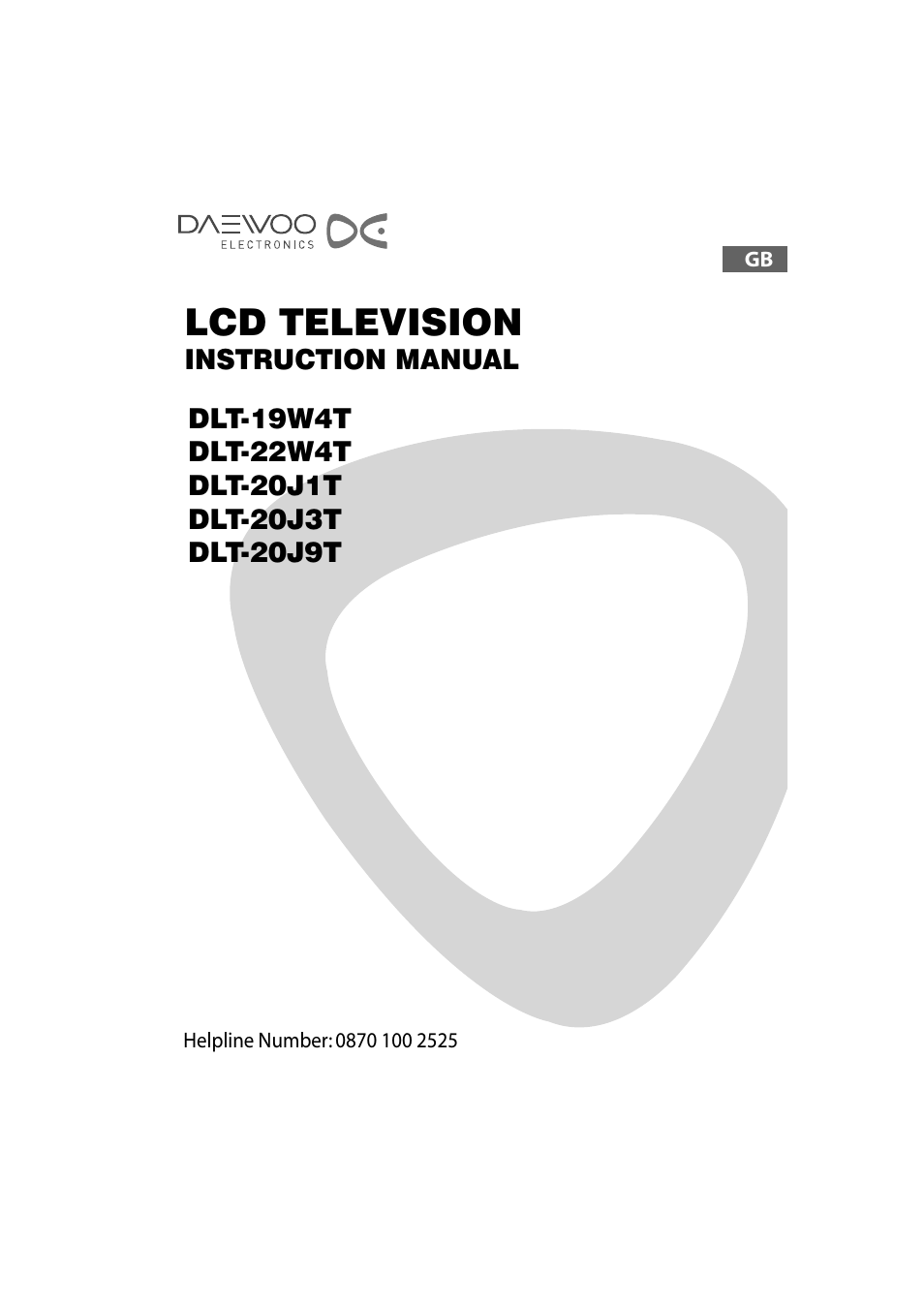 Daewoo DLT-20J3T User Manual | 48 pages