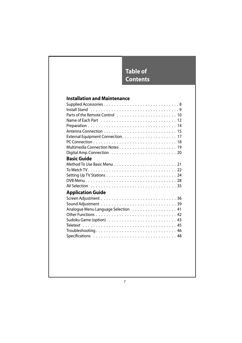 Daewoo DLT-20J3T User Manual | Page 7 / 48